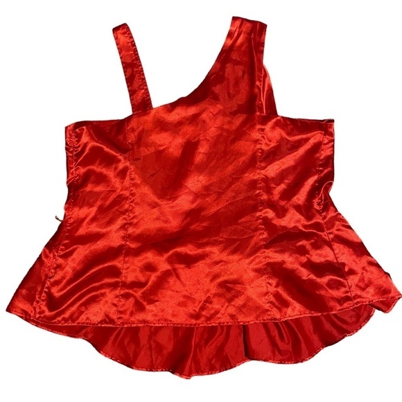 Ashley Stewart Red Sleeveless Pleated Blouse-size 20 - Picture 2 of 4